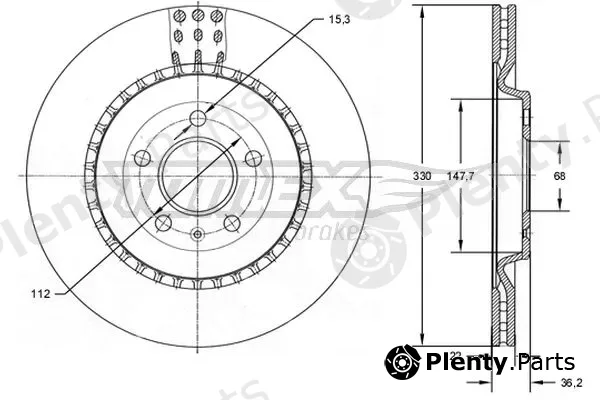 TOMEX Brakes TX72-79 — Brake Disc