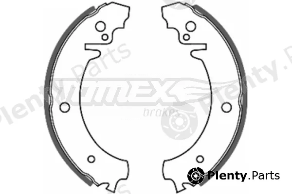 TOMEX Brakes TX20-11 — Brake Shoe Set