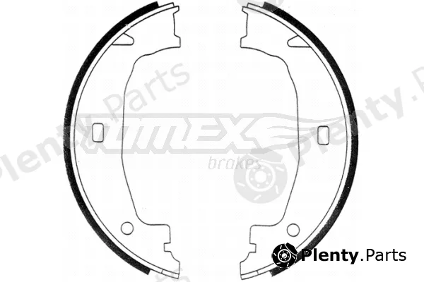 TOMEX Brakes TX21-24 — Brake Shoe Set