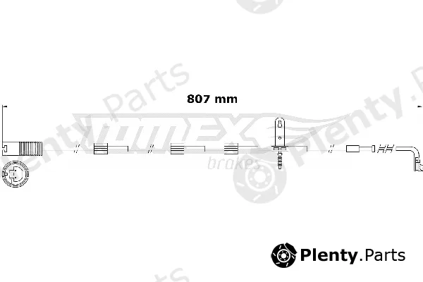 TOMEX Brakes TX31-00 — Warning Contact, brake pad wear
