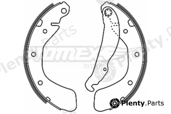 TOMEX Brakes TX20-18 — Brake Shoe Set
