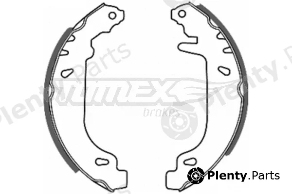 TOMEX Brakes TX20-41 — Brake Shoe Set