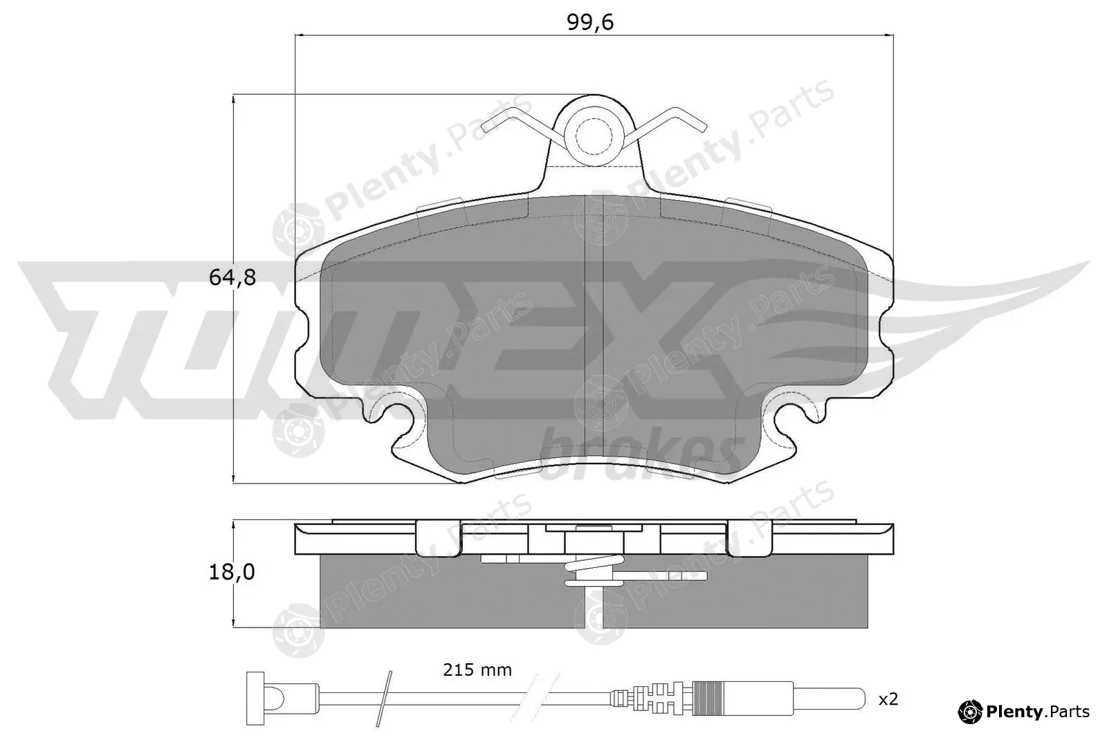 TOMEX Brakes TX11-78 — Brake Pad Set, disc brake