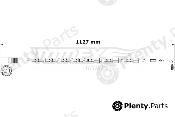 TOMEX Brakes TX31-01 — Warning Contact, brake pad wear
