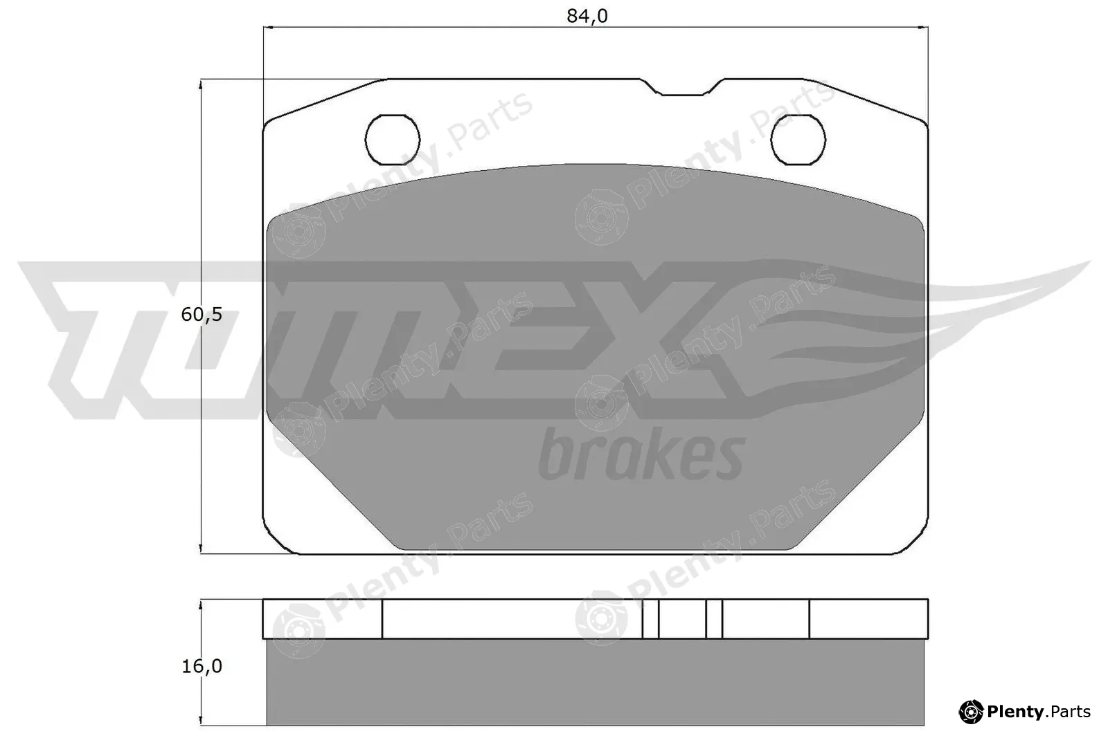 TOMEX Brakes TX10-31 — Brake Pad Set, disc brake
