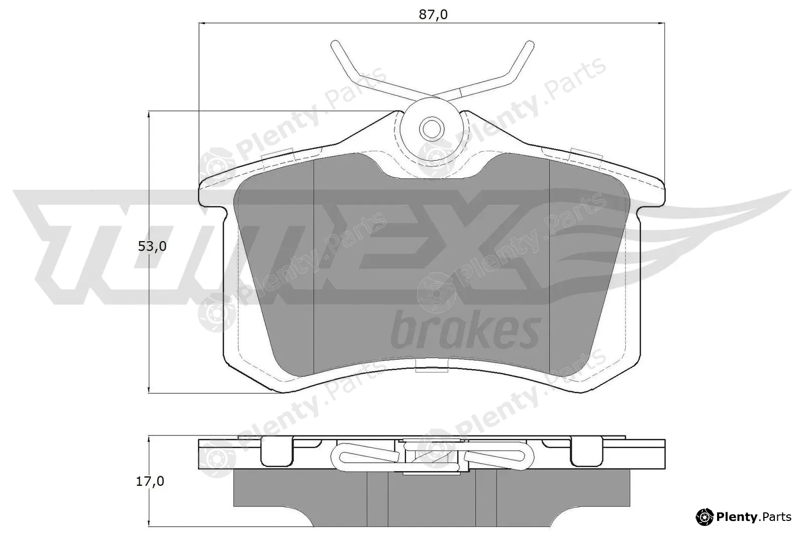 TOMEX Brakes TX16-24 — Brake Pad Set, disc brake