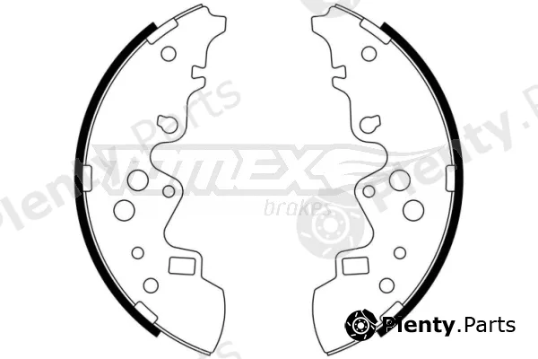 TOMEX Brakes TX23-09 — Brake Shoe Set