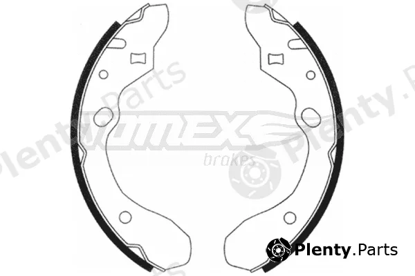 TOMEX Brakes TX20-91 — Brake Shoe Set