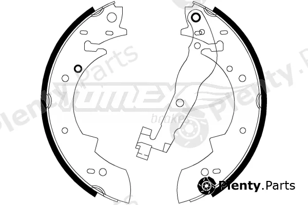 TOMEX Brakes TX20-62 — Brake Shoe Set