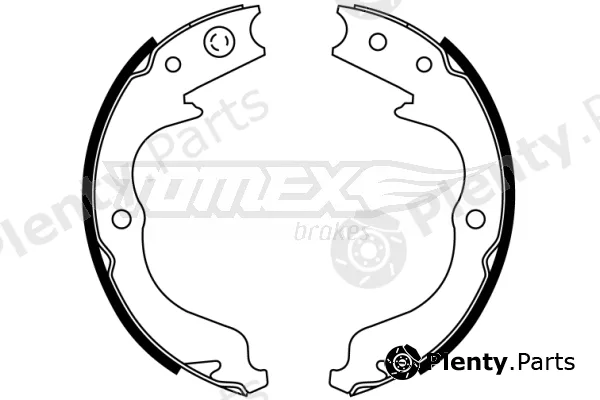 TOMEX Brakes TX22-81 — Brake Shoe Set