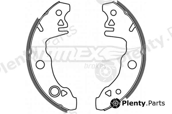 TOMEX Brakes TX21-29 — Brake Shoe Set