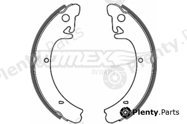 TOMEX Brakes TX20-09 — Brake Shoe Set