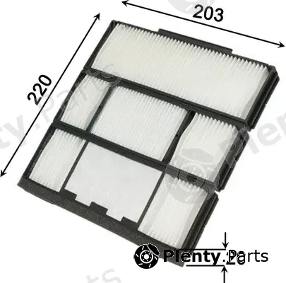 Js Asakashi AC1501 — Filter, cabin air