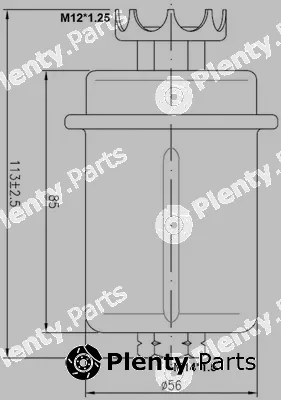 Js Asakashi FS6005U — Fuel Filter