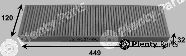 Js Asakashi AC0140C — Filter, cabin air