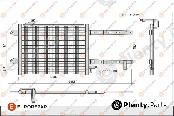 Eurorepar 1609635180 — Condenser, air conditioning
