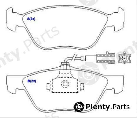 Eurorepar 1643069280 — Brake Pad Set, disc brake