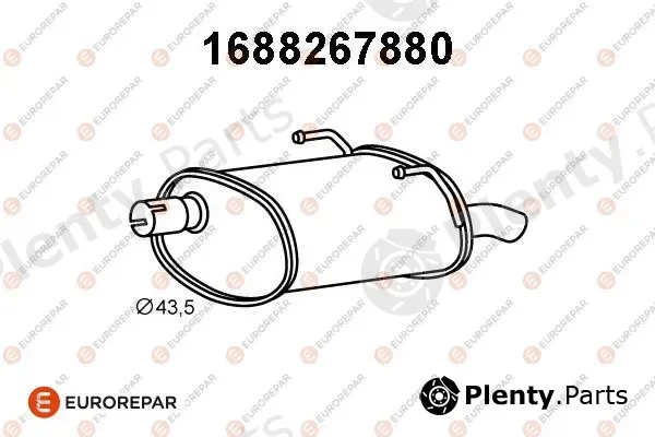 Eurorepar 1688267880 — Rear Muffler