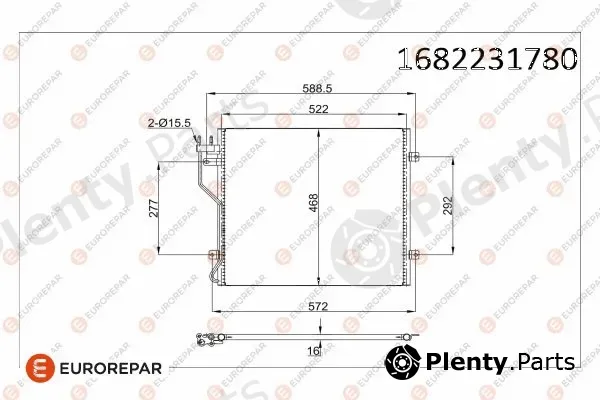 Eurorepar 1682231780 — Condenser, air conditioning