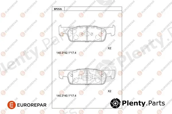 Eurorepar 1681255080 — Brake Pad Set, disc brake