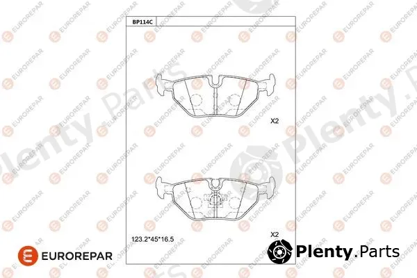 Eurorepar 1681214080 — Brake Pad Set, disc brake