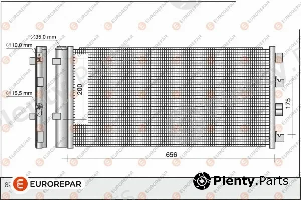 Eurorepar 1618100180 — Condenser, air conditioning