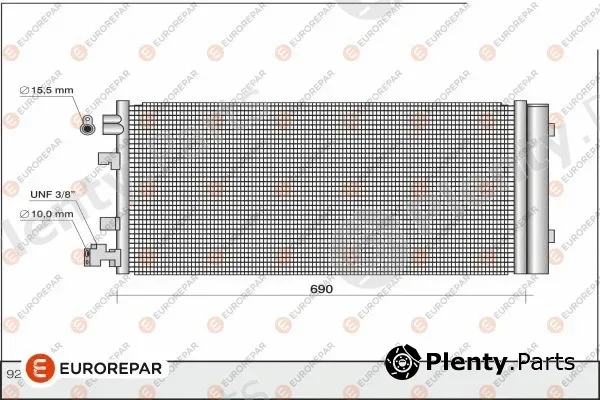 Eurorepar 1610163380 — Condenser, air conditioning