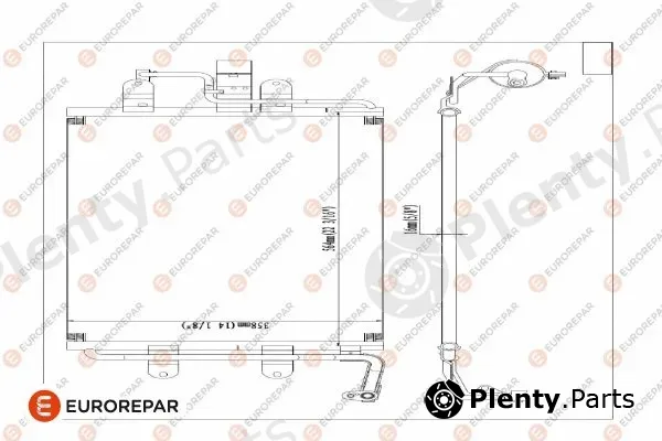 Eurorepar 1609635680 — Condenser, air conditioning