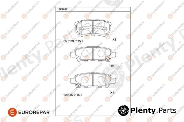 Eurorepar 1681220880 — Brake Pad Set, disc brake