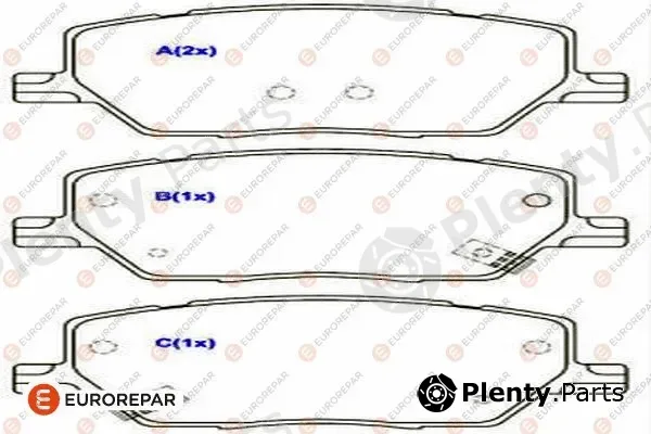 Eurorepar 1686754880 — Brake Pad Set, disc brake