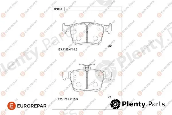 Eurorepar 1681215980 — Brake Pad Set, disc brake