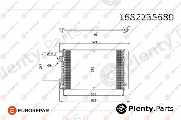 Eurorepar 1682235680 — Condenser, air conditioning