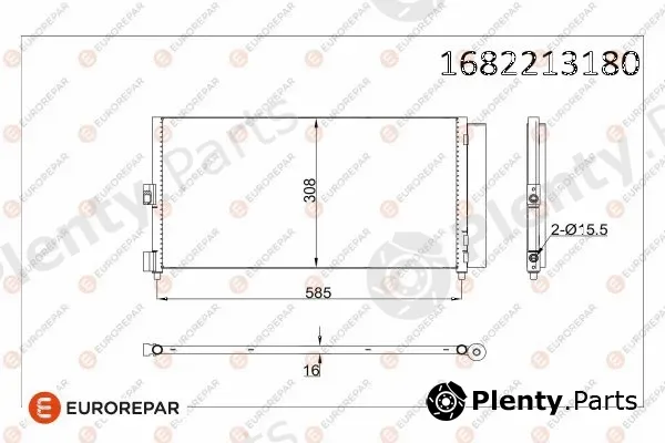 Eurorepar 1682213180 — Condenser, air conditioning