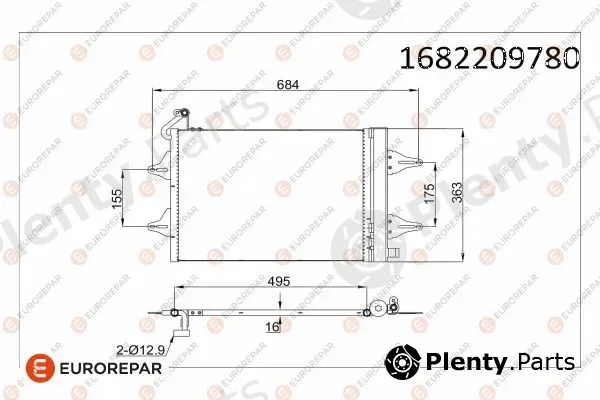 Eurorepar 1682209780 — Condenser, air conditioning