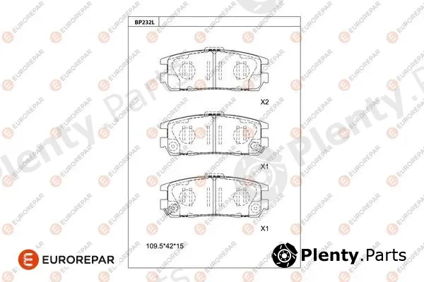 Eurorepar 1681219480 — Brake Pad Set, disc brake