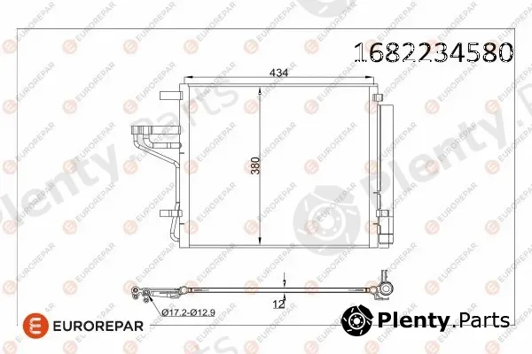 Eurorepar 1682234580 — Condenser, air conditioning