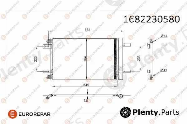 Eurorepar 1682230580 — Condenser, air conditioning