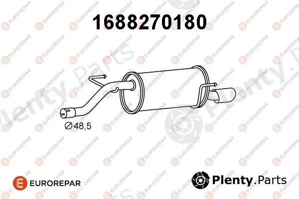 Eurorepar 1688270180 — Rear Muffler