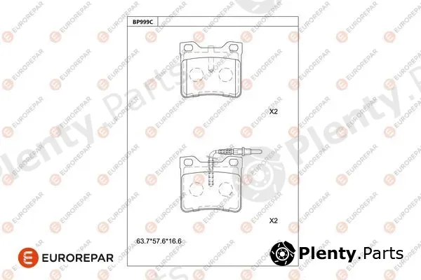 Eurorepar 1681277280 — Brake Pad Set, disc brake