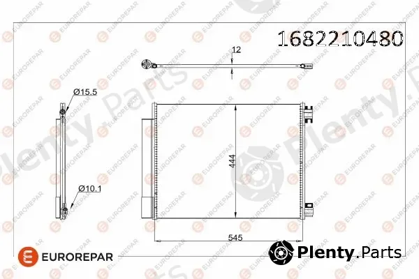 Eurorepar 1682210480 — Condenser, air conditioning