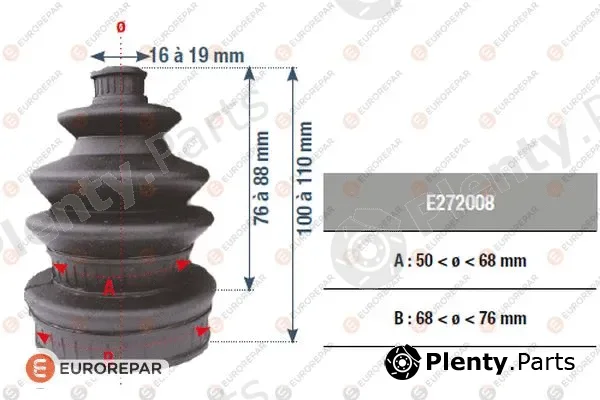 Eurorepar E272008 — Bellow, drive shaft
