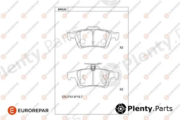 Eurorepar 1677812980 — Brake Pad Set, disc brake