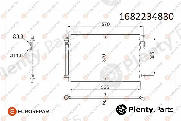 Eurorepar 1682234880 — Condenser, air conditioning