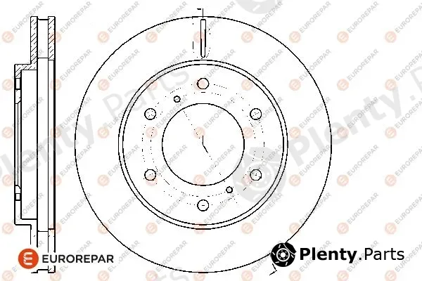 Eurorepar 1667855280 — Brake Disc