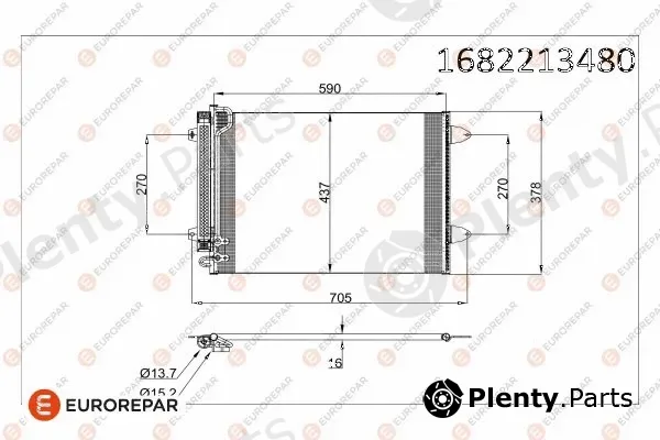 Eurorepar 1682213480 — Condenser, air conditioning