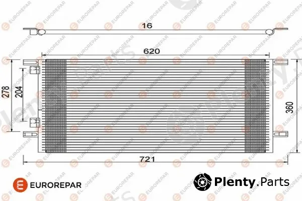 Eurorepar 1609634580 — Condenser, air conditioning