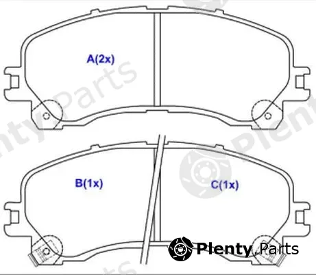 Eurorepar 1643080080 — Brake Pad Set, disc brake