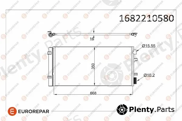 Eurorepar 1682210580 — Condenser, air conditioning