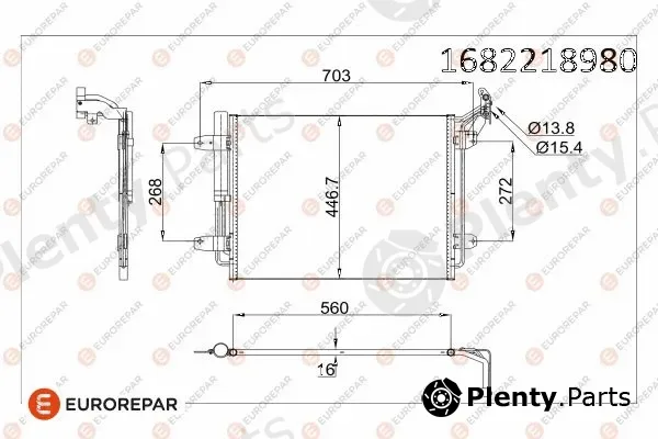 Eurorepar 1682218980 — Condenser, air conditioning