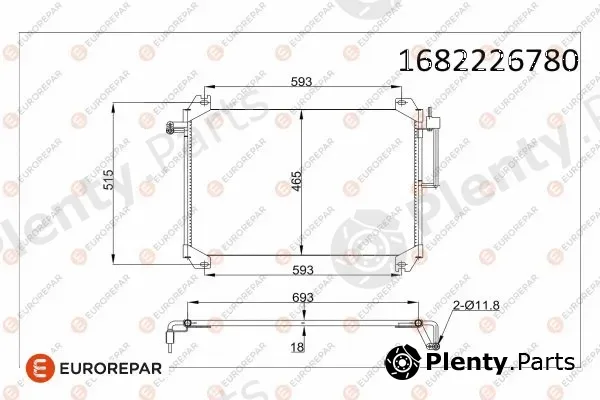 Eurorepar 1682226780 — Condenser, air conditioning